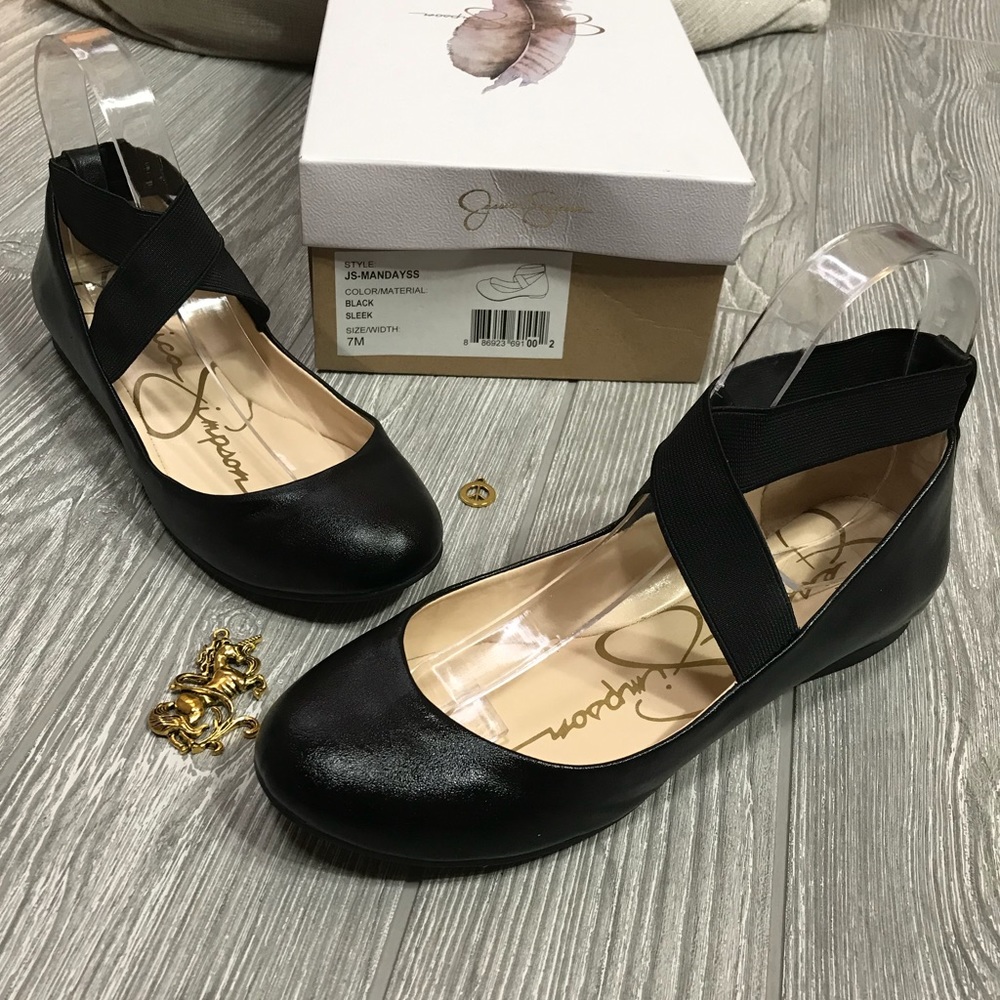 🦄 Jessica Simpson Mandayss Black Ballet Flat 7